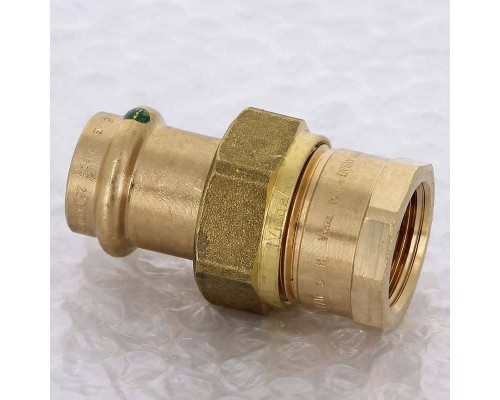 Муфта разъёмная пресс-В бронза Sanpress VIEGA 22x3/4" Муфта разъёмная пресс-В бронза Sanpress VIEGA 22x3/4"