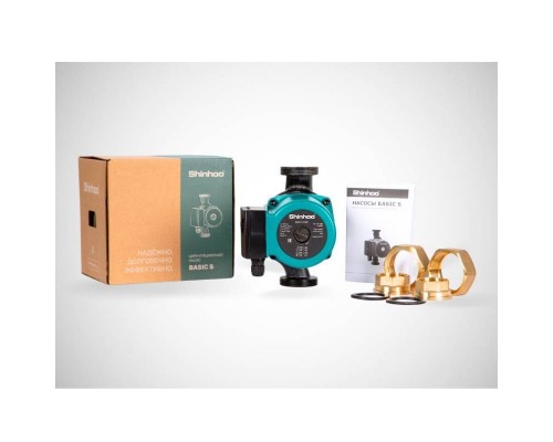 Насос циркуляционный Shinhoo BASIC S 25-6S 130 с гайками