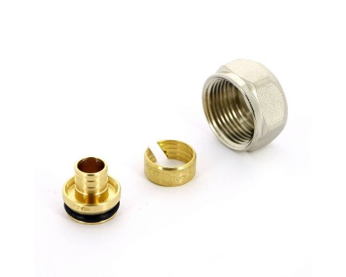 Соединитель для PEX трубы обжим евроконус TIEMME 16(2,2)х3/4"EK