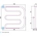 Сунержа Лира Полотенцесушитель водяной 60x60h, цвет: без покрытия 00-0012-6060