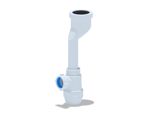 Сифон д/писсуара бут лит/вып 1 1/4"x32 манж D40-50 АНИ Пласт U1000