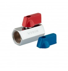 Кран VIEIR мини 1/2" ВВ красные/синие ручки (200/10) VRFF3