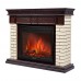 Каминокомплект: Очаг Electrolux EFP/P-3020LS N, портал Bricks 30 камень бежевый, шпон темный дуб