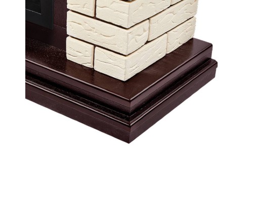 Каминокомплект: Очаг Electrolux EFP/P-3020LS N, портал Bricks 30 камень бежевый, шпон темный дуб Каминокомплект: Очаг Electrolux EFP/P-3020LS N, портал Bricks 30 камень бежевый, шпон темный дуб