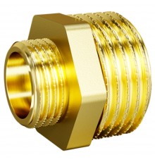 Нипель переходной LD Pride DN25х20 (1"НР х 3/4"НР) латунь с биркой