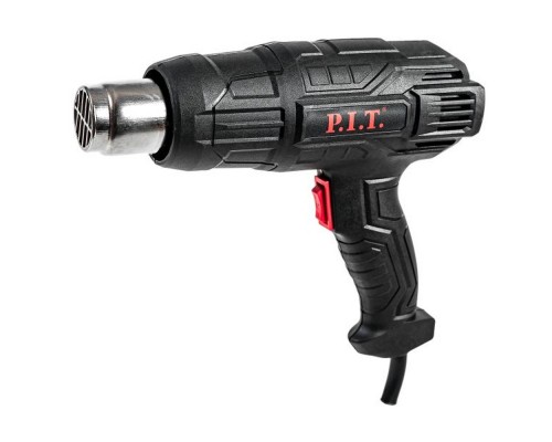 Фен P.I.T. электрический PHG 2000-D СТАНДАРТ (2кВт, 50-600С,три положения потока воздуха, насадки) (