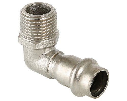 Угольник из нержавеющей стали НР 28х3/4 с наружной резьбой Valtec, (VTi.953) (уп. 5 шт)