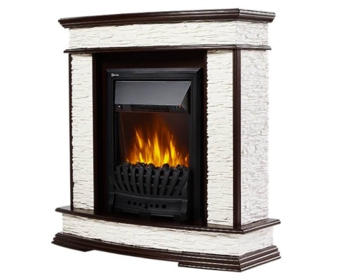 Каминокомплект:Очаг Electrolux EFP/P-1020LS, портал Scala Classic сланец скалистый бел., тёмн. Дуб