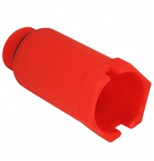 Заглушка-пробка Рустеплопол 1/2 длинная, красная (100)