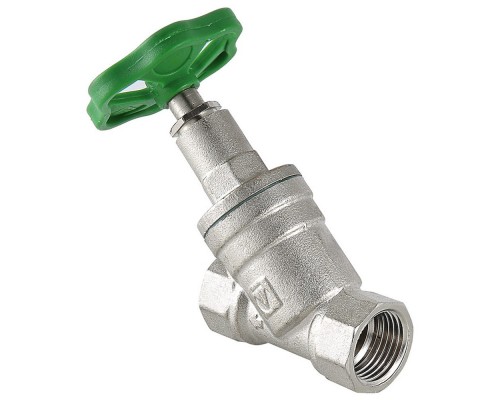 Вентиль прямоточный запорно-регулировочный ВВ внутренняя резьба 1/2 (Valtec VT.052)