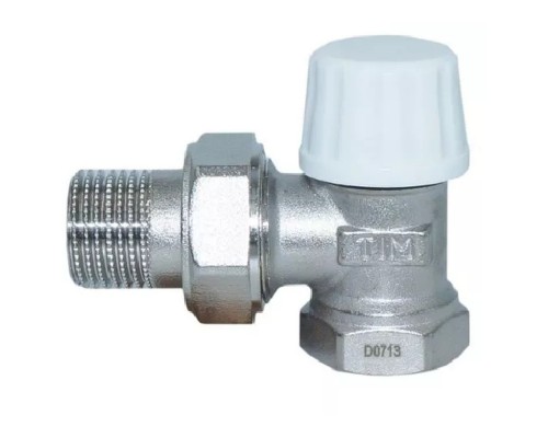 Клапан запорный угловой 3/4" (RS521.03) TIM