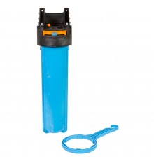 Корпус фильтра ВВ20, внутренняя резьба 1", синий корпус, для холодной воды, Джилекс (9059)