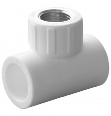 Тройник комбинированный полипропиленовый PPRC ВР 20х1/2" внутренняя резьба, белый