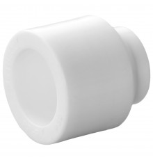 Муфта переходная полипропиленовая PPRC 63х25 Политэк наружная-внутренняя, белая (уп. 15 шт)