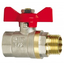Кран шаровый "бабочка" ВН внутренняя наружная резьба 3/4" (JIF.355) уп 10 шт
