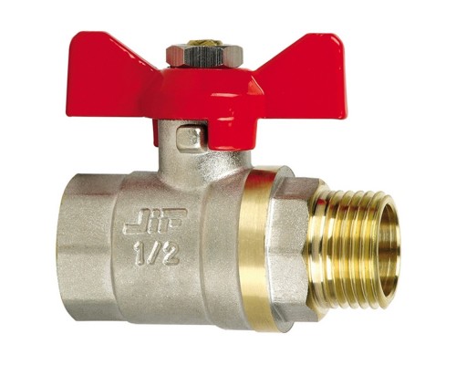 Кран шаровый "бабочка" ВН внутренняя наружная резьба 3/4" (JIF.355) уп 10 шт