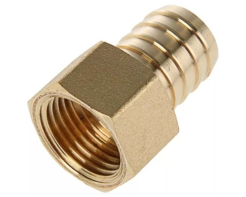 Штуцер (елочка) ВР внутрення резьба d 1/2" х 12 латунь (JIF) (336) уп 10 шт