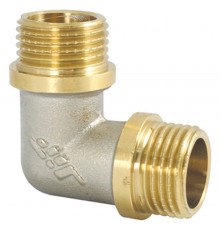 Угольник НН наружная резьба 1", с ограничителем (JIF 233) уп 5 шт