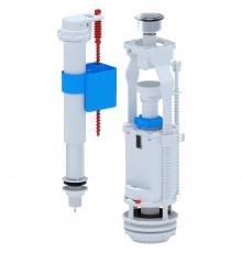 Арматура для унитаза универсальная АНИ WC8510C, нижний подвод, хром. кнопка