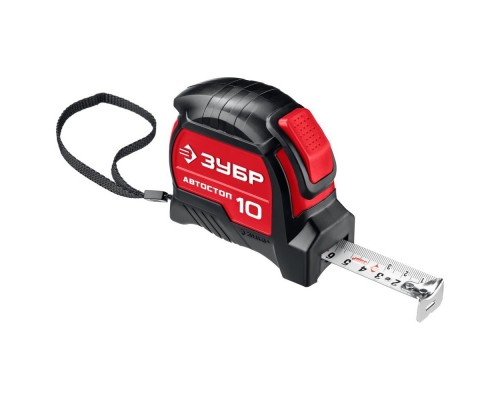 Рулетка 10*25 мм ЗУБР ЭКСПЕРТ с автостопом, профессионал