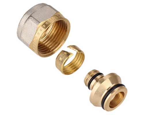 Соединитель Gappo Евроконус для металлопластиковых труб 16 (2,0) мм х 3/4"