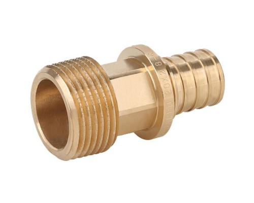 Переходник Gappo с наружной резьбой бронзовый 25-R 3/4"