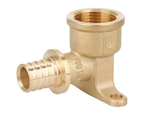 Угольник Gappo настенный с внутренней резьбой латунный 20-Rp 1/2"