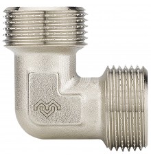 Угол Varmega НР-НР 3/4", никелированный