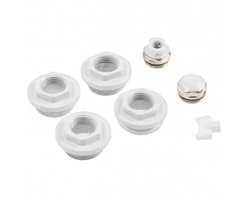 Комплект для радиатора 1/2" семь предметов (без кронштейнов) Арт.33E1/2