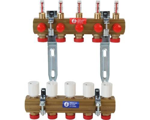 Узел коллекторный Giacomini сборный с расходомерами 1" x 3/4"E /11 , R553FZY051 Узел коллекторный Giacomini сборный с расходомерами 1" x 3/4"E /11 , R553FZY051