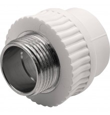 Муфта THERMOLIGHT комбинированная PP-R НР 32х1" белый (10/90)