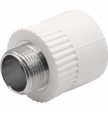 Муфта THERMOLIGHT комбинированная PP-R НР 32х3/4" белый (10/130)