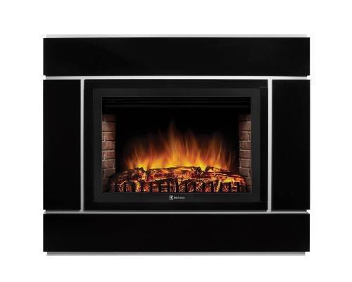 Портал Firelight Bricks Wood Classic камень темный, шпон венге Портал Firelight Bricks Wood Classic камень темный, шпон венге