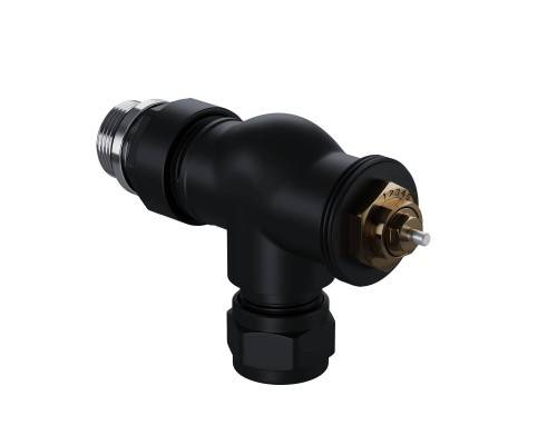 Набор термостатический осевой Royal Thermo Design Pro 15мм М30х1,5 (Черный) Набор термостатический осевой Royal Thermo Design Pro 15мм М30х1,5 (Черный)