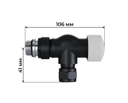 Набор термостатический осевой Royal Thermo Design Pro 15мм М30х1,5 (Черный) Набор термостатический осевой Royal Thermo Design Pro 15мм М30х1,5 (Черный)
