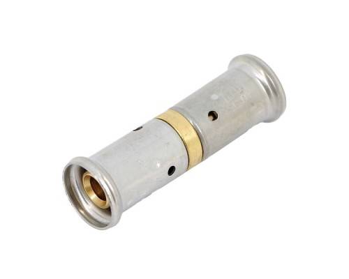 Муфта HENCO PEX, латунь пресс, 20x20x1,9 Муфта HENCO PEX, латунь пресс, 20x20x1,9