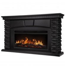 Каминокомплект: Очаг Electrolux EFP/P-4220LS, портал Porto 42/40/36 камень чер. шп. венге