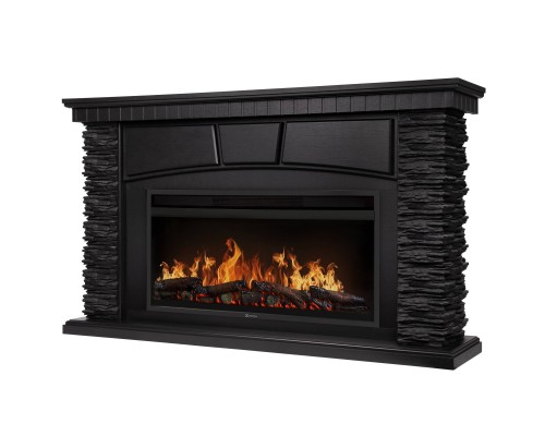 Каминокомплект: Очаг Electrolux EFP/P-4220LS, портал Porto 42/40/36 камень чер. шп. венге