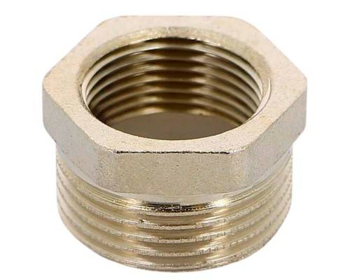 Футорка Uni-Fitt НВ 1/2"х1/4" никелированная Футорка Uni-Fitt НВ 1/2"х1/4" никелированная