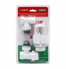 Комплект терморегулирующий VIEIR 1/2" угловой VR310-F белый