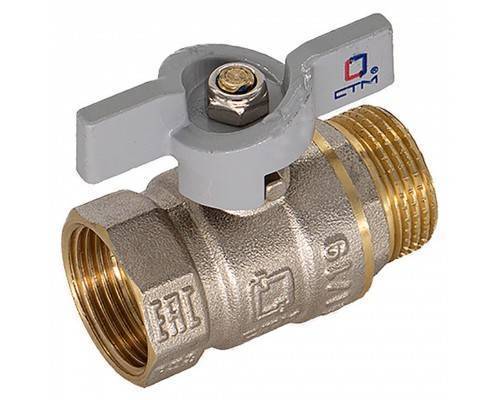 Кран шар. для воды 1/2" г/ш бабочка CTM СТАНДАРТ CWFMB012 Кран шар. для воды 1/2" г/ш бабочка CTM СТАНДАРТ CWFMB012