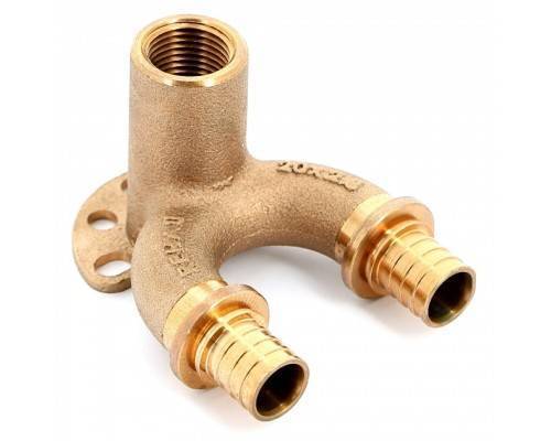 Угольник REHAU настенный ВР 20/20-1/2" RX+ длинный , бронза Угольник REHAU настенный ВР 20/20-1/2" RX+ длинный , бронза