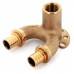 Угольник REHAU настенный ВР 20/20-1/2" RX+ длинный , бронза