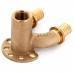 Угольник REHAU настенный ВР 20/20-1/2" RX+ длинный , бронза