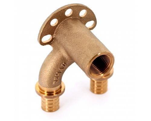 Угольник REHAU настенный ВР 20/20-1/2" RX+ длинный , бронза Угольник REHAU настенный ВР 20/20-1/2" RX+ длинный , бронза