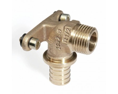 Угольник настенный с наружной резьбой 20-1/2" RX (бронза) Угольник настенный с наружной резьбой 20-1/2" RX (бронза)