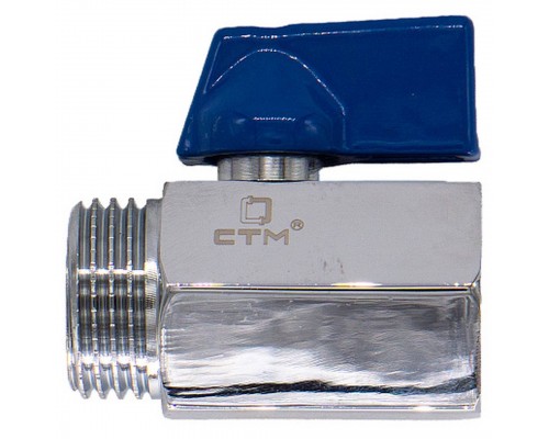 Кран CTM шар. мини для воды 1/2" г/ш флажок хром. CWMFM012 Кран CTM шар. мини для воды 1/2" г/ш флажок хром. CWMFM012
