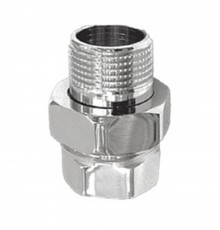 Соединитель VIEIR прямой, разъемный (американка) ВН 3/4" хром HJX44