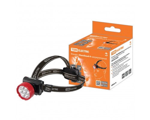 Фонарь TDM ELECTRIC налобный 4, 0,6 Ач, SQ0350-0043 Фонарь TDM ELECTRIC налобный 4, 0,6 Ач, SQ0350-0043