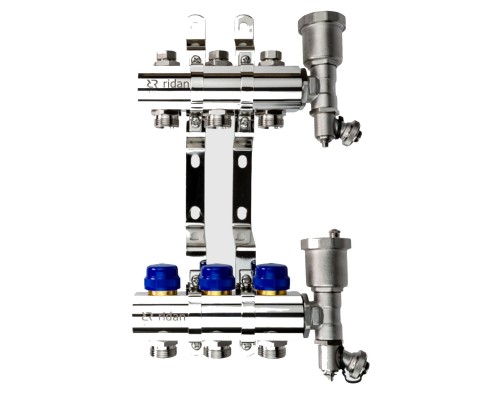 Группа коллекторная РИДАН FHF-12R set: коллектор + кронштейн + торцевая секция Группа коллекторная РИДАН FHF-12R set: коллектор + кронштейн + торцевая секция